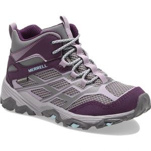 Big Kid's Merrell Moab FST Mid Waterproof Charcoal / Nirvana 3